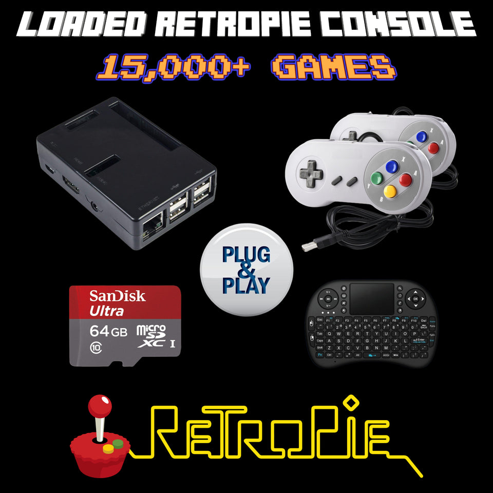 All In One Emulator Console 15k - Plug & Play - Retropie Raspberry Pi - Retro Gaming Haven