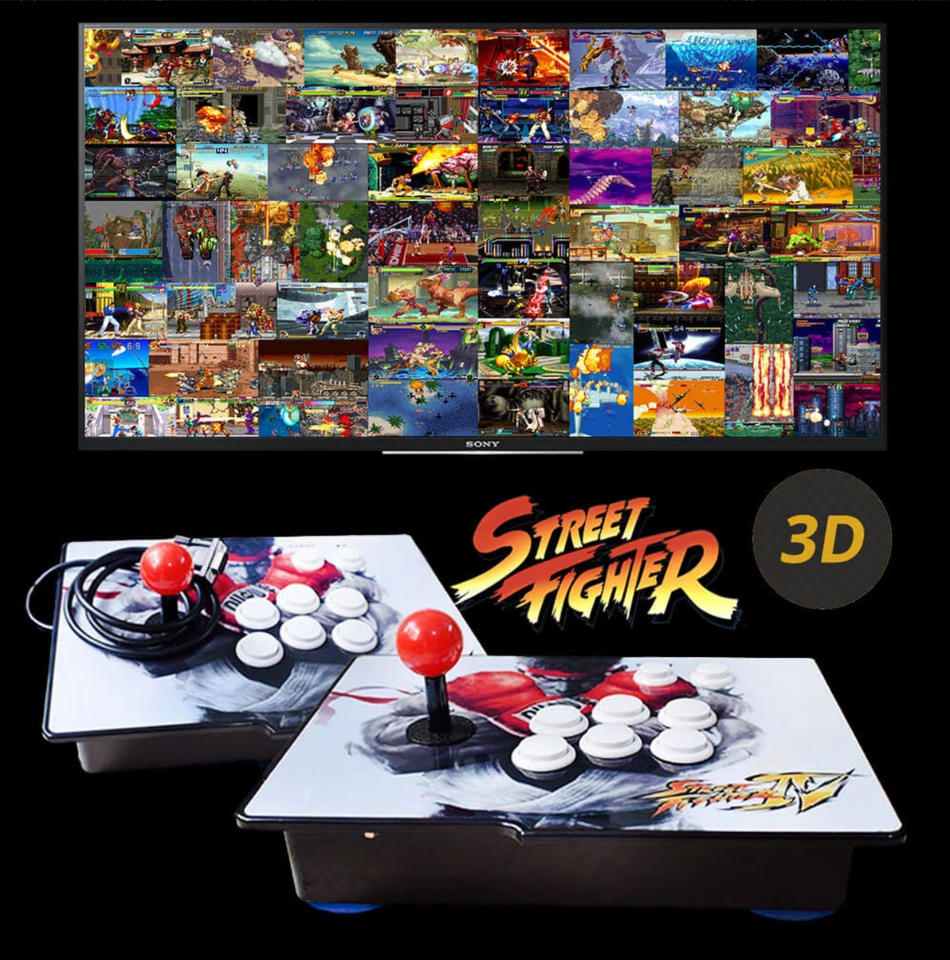 2260 Retro Arcade Machine Console 3D Street Fighter - Retro Gaming Haven