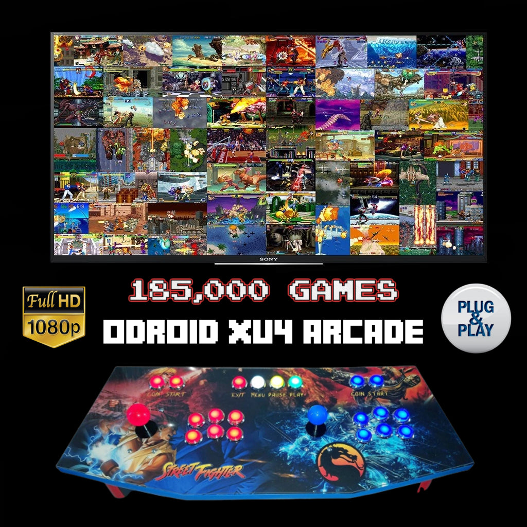 185000+ GAMES - Retro Arcade Machine Console 3D Games Plug n Play - Retro Gaming Haven